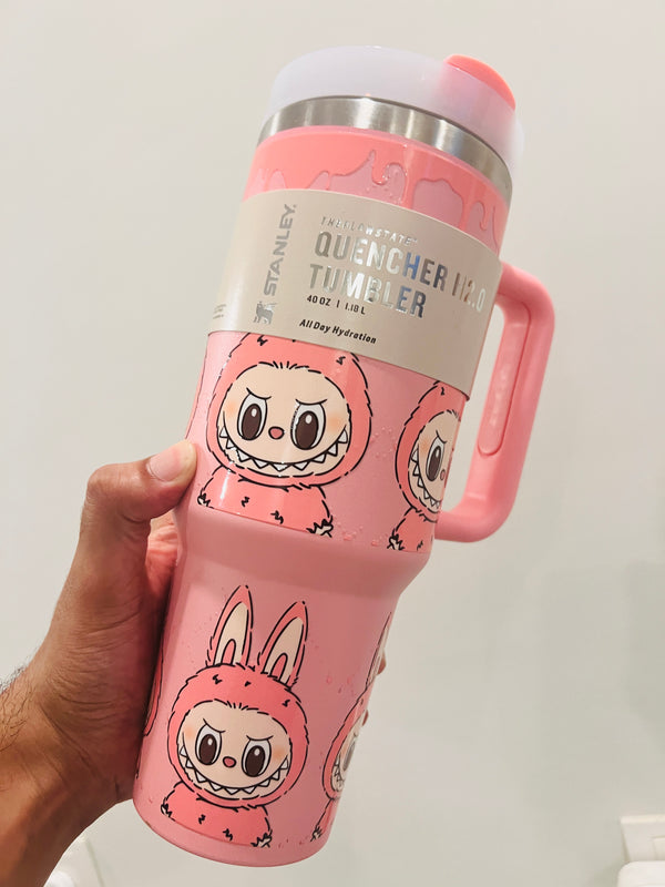 Dripping Labubu - Pink | Labubu x Stanley™️| 40oz/1.1ltr | 💯 Authentic Stanley Guarenteed