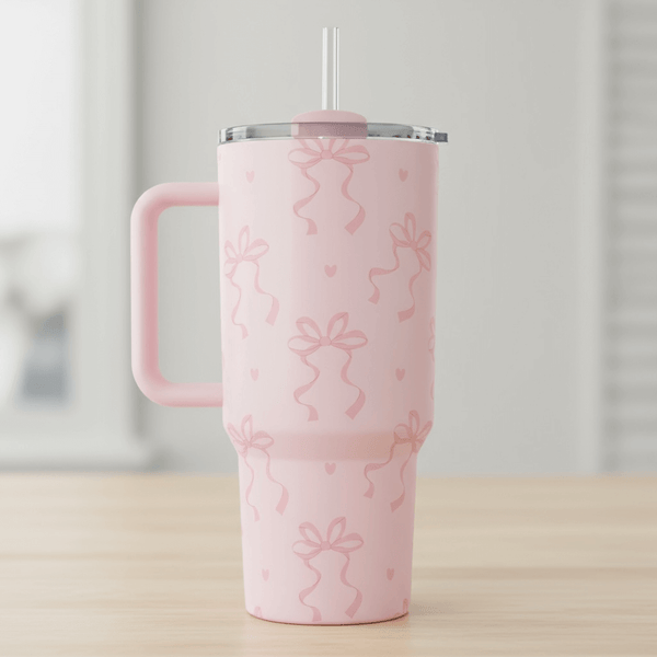 Pookie Signature Stanley™️ | 40oz - Coquette Design | 💯 Authentic Stanley